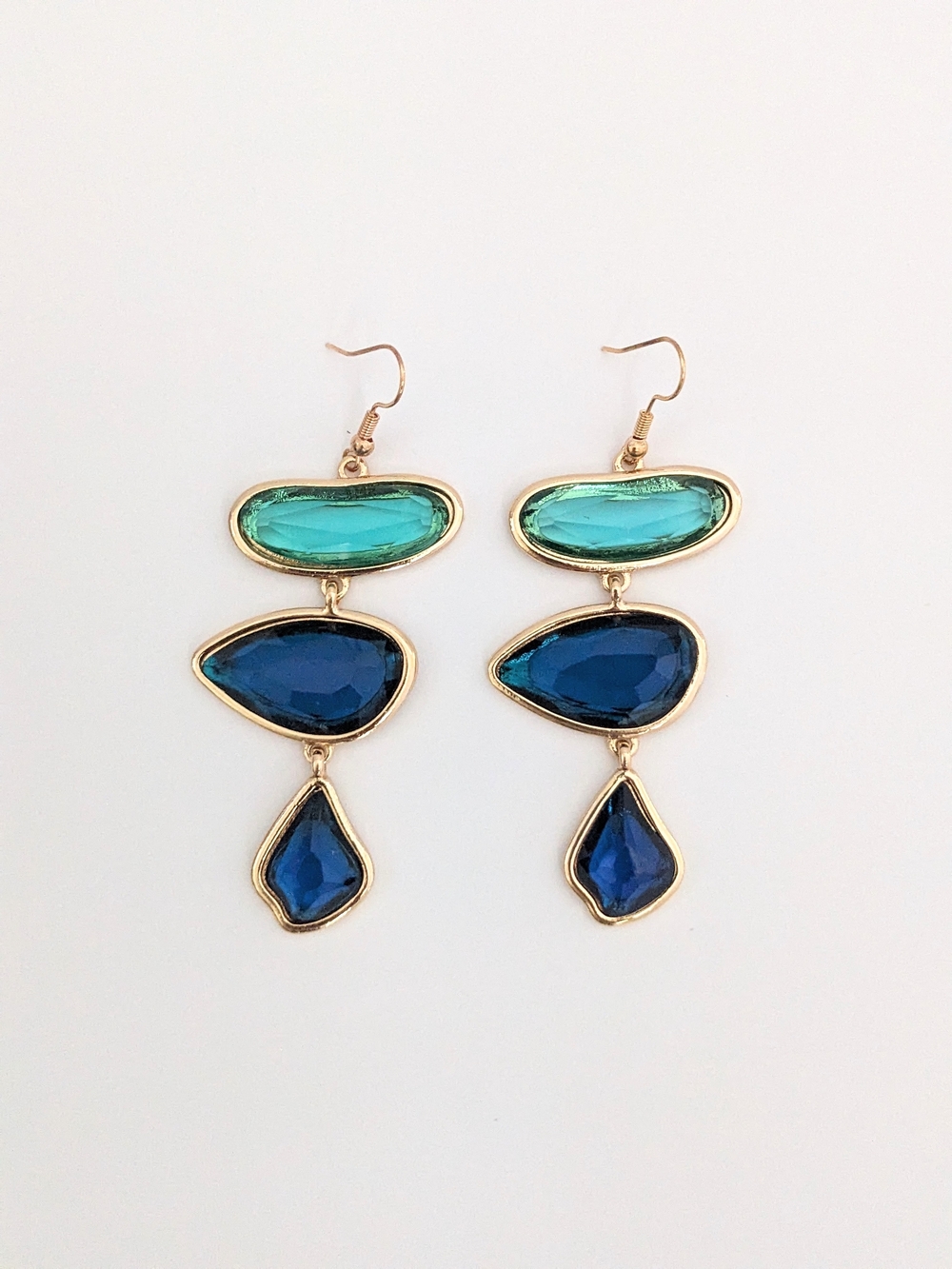 Multi Stone Drop Earrings